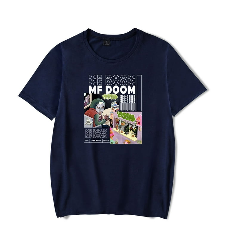 Mf Doom Mm..Food Vintage Merch T-shirt Merch Men Short Sleeve Women Funny  Tee Unisex Harajuku Tops