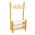 thumbnail image 4 of 1:12 1:6 Mini Coat Rack Shoe Bench Scenery Supplies Micro Landscape with 10 Coat, 4 of 7