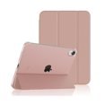 thumbnail image 1 of Funda compatible con iPad 10, carcasa trasera translúcida ultrafina con función de encendido y apagado automático, compatible con iPad 10, color oro rosa, 1 of 5