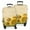 Beige Sunflower Handwriting, variant on Black Sunflower Butterfly Pattern Luggage Cover Fashion Suitcase Cover Baggage Covers Fit 25-28 Inch Luggage (Go Travel)