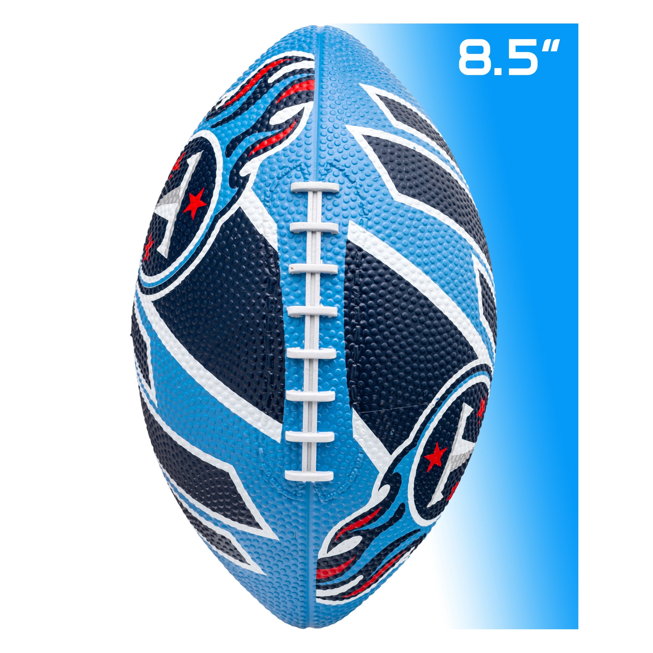 Franklin Sports NFL Tennesse Titans Football - Youth Football -  Mini 8.5" Rubber Football - Perfect for Kids - Team Logos and Colors!