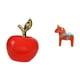 thumbnail image 5 of Estatua,Escultura de fruta artificial,estatua y artesanía,Figura de escritorio,Estatua de caballo tradicional sueca hecha a mano,Figura creativa del caballo Dalecarliano, 5 of 8