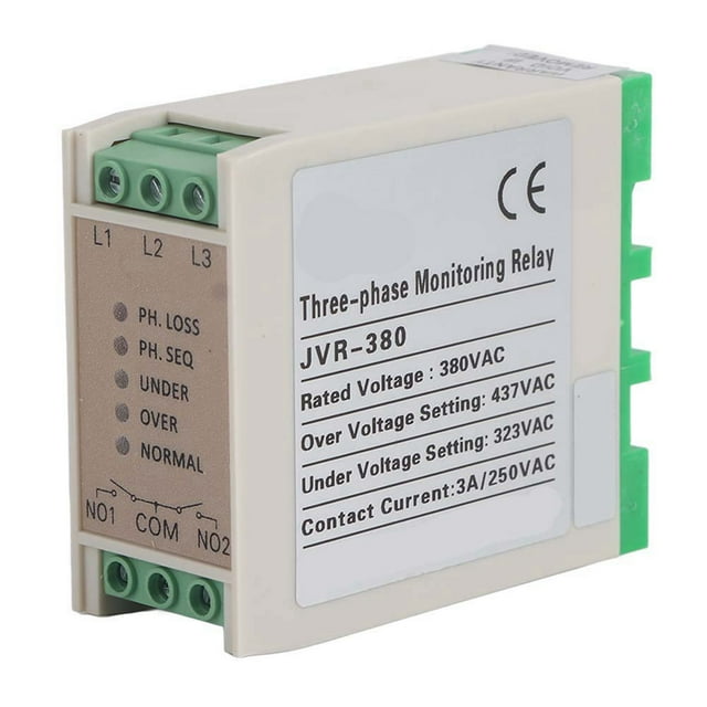 Dispositivo de control de voltaje de monitoreo de relé de protección de secuencia de fase JVR-380