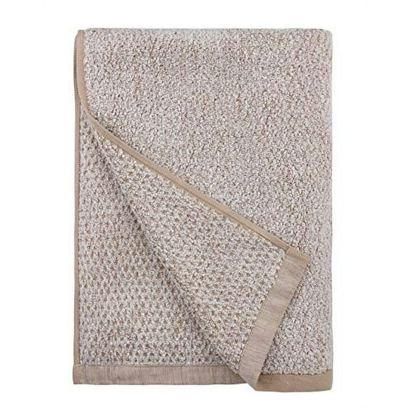 Everplush Diamond Jacquard Bath Sheet, 35" x 66", Brown