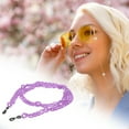 thumbnail image 5 of Unique Bargains 1 Pc Eyeglass Chain Glasses Chain Dopamine Color Pattern 70cm L Purple, 5 of 5