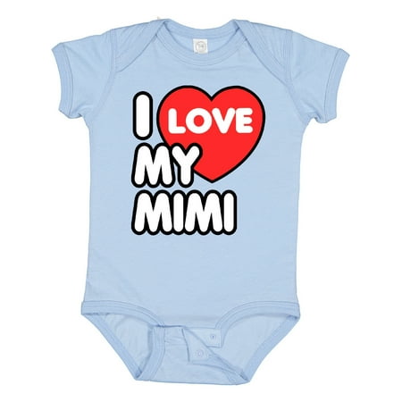 

Inktastic I Love My Mimi Boys or Girls Baby Bodysuit
