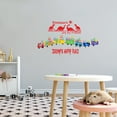 thumbnail image 2 of Personalized Name School Wall Decal Colourful Alphabet Train Custom Name Bedroom Wall Decal for boys and girls Train Dinosaurs are My Friends Themed Kids Room Decal - Size: 10 In x 6 In, 2 of 5