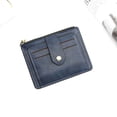 thumbnail image 1 of Mini Fashion Business Card Case PU Leather Women Men Gift Money clips Slim Wallets Credit Card Pocket Coin Purse BLUE, 1 of 1