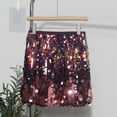 thumbnail image 2 of Colorful Sequin Sparkly Skirt Sexy Hottie Party Wear Women Fashion Elegant Shiny Mini Skirt for Night Out Club, 2 of 2