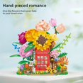 thumbnail image 4 of 1208 Pieces Of Small Particles Building Blocks Eternal Flower Telephone Booth Street Scene Puzzle Three-dimensional Puzzle Toy Building Blocks Ornaments, 4 of 4