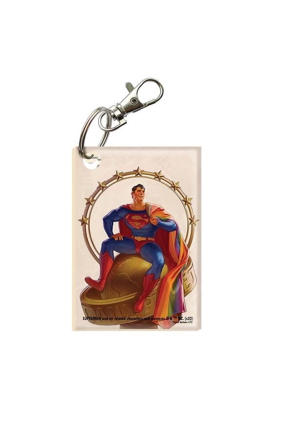 Justice League (Superman Pride) Rectangle Shaped Acrylic Keychain ACPKRREC735