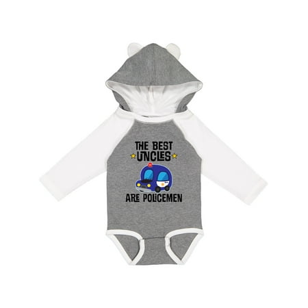 

Inktastic Best Uncles Are Police Officers Gift Baby Boy or Baby Girl Long Sleeve Bodysuit