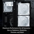 thumbnail image 3 of ARCTIC ACFAN00293A P12 Max 120mm Case Fan luid dynamic bearing max 3300 RPM PWM regulated - White, 3 of 7