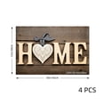 thumbnail image 4 of Joocar Home Wooden Sign Design Linen Table Mats Set Of 4 For Home Kitchen Table Decor 12x18 inch, 4 of 5