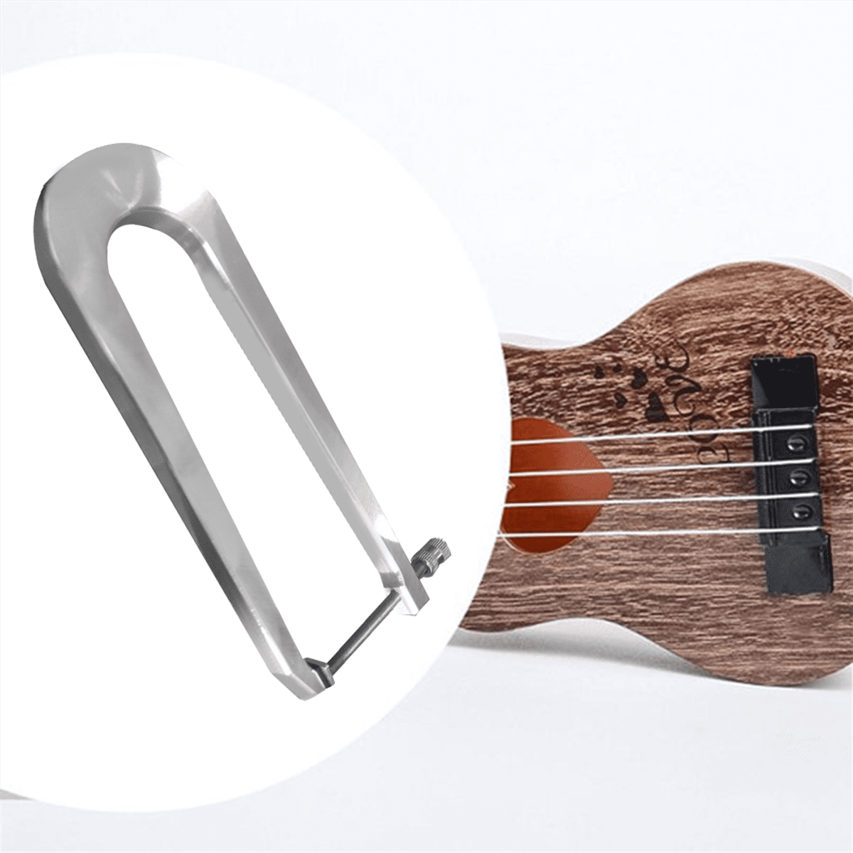 Guitar Bridge Clamp for Guitar Maker Luthier Tool Throat Depth 20cm for Wood Guitar Fittings,1 * Guitar Bridge Clamp,Silver