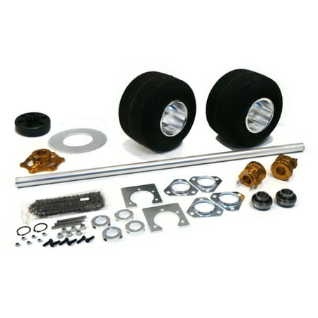 The ROP Shop 40 Inch Shaft Kit for Drift Trike Bikes with (3) Key Stocks 6x80, Chain #420