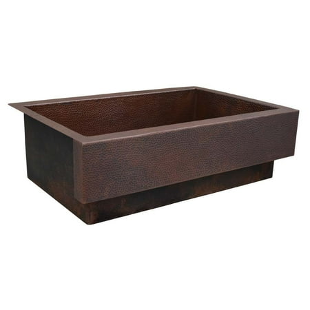 Native Trails Cpk91 Paragon 33 Farmhouse Single Basin Copper Kitchen Sink - Copper