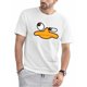 thumbnail image 1 of Camiseta gráfica de verano para hombre: camiseta de manga corta con cuello redondo de algodón negro con estampado de cara de pato, lavable a máquina, tejido de 180-1,0 g/m². Camiseta para adultos, hom, 1 of 6