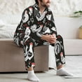 thumbnail image 7 of Naloa Laying Hens And Roosters Men’s Pajamas Set - Long Sleeve Button Down Sleep Shirt and Pajama Bottoms Sleepwear Set-Small, 7 of 7