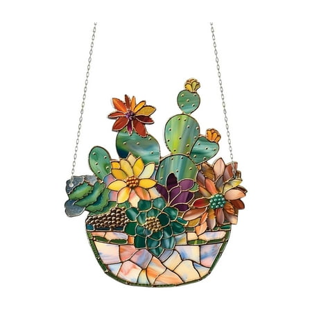 

Succulent Acrylic Window Hanging Acrylic Window Hanging Art Decoration Hanging Decorations Bedroom Easter Eggs Christmas for Staircase Holiday Decorations Easter Christmas Lamps Decorations Chandelier