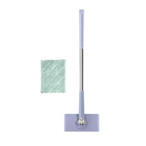 2026 Upgraded Convenient Cloth Changing Mini Mop for Face Towels,Automatic Reusable Mop with 360掳 Swivel Head&replace Cleaning Cloth, for Gentle Cleaning on Multiple Floor Types(Purple,45.3in)