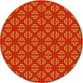 thumbnail image 1 of Ahgly Company Tapis d'Intérieur Lavables en Machine, Ronds, Orange Fluo Transitionnel, 7' Ronds, 1 of 7