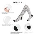 thumbnail image 5 of Lsque Cute Cat Pattern Sport Compression Socks for Men & Women 15-20 mmHg Knee High Nurse Pregnant Running Medical and Travel Athletic, 5 of 6