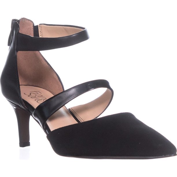 Franco Sarto - Womens Franco Sarto Davey Kitten Heel Pumps, Black, 5 US ...