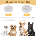 thumbnail image 5 of CshidWorld 20 Inch Calming Donut Dog Bed for Small Dogs, Anti-Anxiety Cozy Soft Round Pet Bed, Fluffy Washable Dog Bed for Small Medium Dogs and Cats, 5 of 9