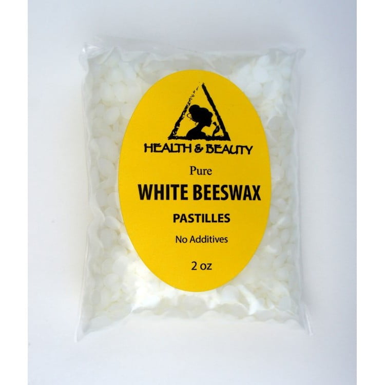 WHITE BEESWAX BEES WAX ORGANIC PASTILLES BEARDS PREMIUM 100 PURE 2 OZ