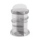thumbnail image 4 of Soporte de almacenamiento de cosméticos bandeja de condimentos desmontable organizador de maquillaje giratorio lechoso, 4 of 5