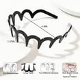 thumbnail image 3 of 6 PCS Plastic Headbands with Teeth, Non-Slip Zig Zag Hair Hoops for Women & Girls, Stylish Hair Accessories, 3 of 6