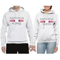 thumbnail image 2 of Wild Bobby, Puerto Rican King Queen Spanish Latino Pride His and Hers Matching Couples Hoodies Sweater Set, White, Mens M-Womens 3XL, 2 of 3