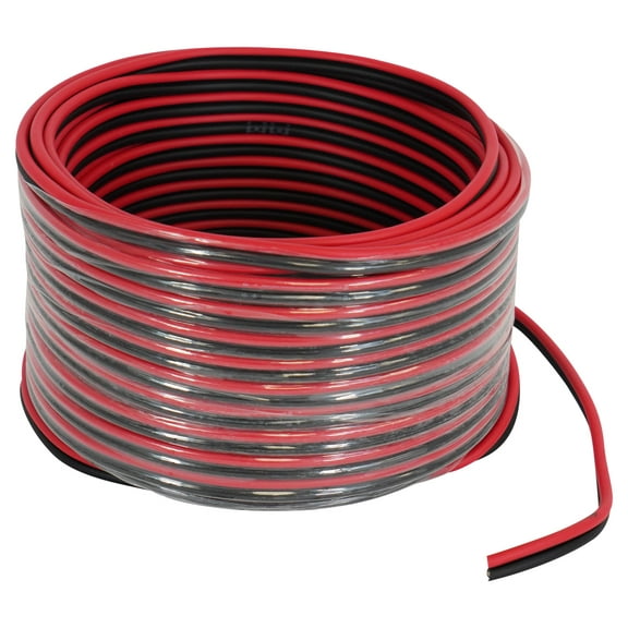 Rockville RED 16G50 OFC 16 Gauge 50 Foot 100% Copper Speaker Wire Car Audio