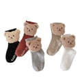 thumbnail image 2 of Douhoow Unisex Baby Wrm Socks Cute Cartoon Bear Non-Slip Soft Socks, 2 of 4