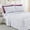 Purple, variant on Elegant Comfort Amelia Paisley Printed 6-Piece Sheet Set, Deep Pocket, Fade and Wrinkle Resistant, Fitted sheets with Smart Pockets, King, Coral