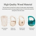 thumbnail image 4 of Cega 16 String Upgraded Lyre Harp Portable Solid Wood Harp String Musical Instrument with Tuning Wrench Clear Blue, 4 of 7