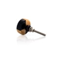 thumbnail image 3 of Mascot Hardware CK104 1.47 in. Pie Cabinet Knob, Black & Brown - Pack of 5, 3 of 5