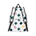 thumbnail image 3 of Daiia Turtles And Corals Vintage Canvas Backpack for Men and Women ,Hiking Backpack,Travel Laptop Bag for School,Large Capacity Backpack, 3 of 8
