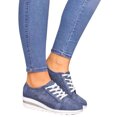 thumbnail image 1 of Chaussures de Course pour Femmes, Espadrilles à Plateforme Décontractées pour Marche, Chaussures de Sport à Lacets pour Automne Printemps, 1 of 6