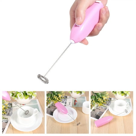HURRISE Fashionable Hot Drinks Milk Coffee Frother Eggbeater Foamer Electric Mixer Stirrer, Milk Mixer,