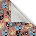 thumbnail image 6 of Ambesonne Animal Valance & Curtain, Modern Art, 55"x30", Multicolor, 6 of 6