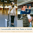 thumbnail image 2 of ComfiTime Luggage Tags with Alphabet– TSA Approved Silicone Luggage Tags for Suitcases, Travel Bag Tags for Luggage, Baggage & Backpacks, Luggage Identifier w/ Privacy Cover, Stainless-Steel Loop, 2 of 14