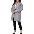 thumbnail image 1 of Anne Klein Abrigo Vichy para Mujer, Negro, 14W Anne Klein Abrigo, 1 of 1