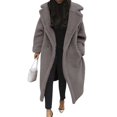 thumbnail image 2 of Uinagy Women's Sherpa Long Coat Jacket, 2 of 4