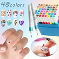 thumbnail image 3 of Nail Art Pens Set, Acrylic Paint Nail Art Markers Polish Pen for 3D Nail Art, Drawing Painting Point Liner Brush Quick Dry Waterproof Nail Art Tools for DIY Nails Art Design, 3 of 5