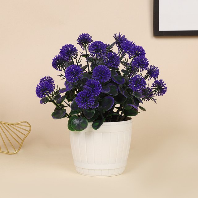 Xiao Hua plantas artificiales en maceta, pequeñas plantas falsas en maceta, miniplantas artificiales de escritorio para interior, granja, oficina, mesa, estante, decoración de baño (A17)