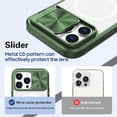 thumbnail image 5 of for iPhone 15 Pro Max Clear Case with Slide Camera Lens Cover, Compatible with MagSafe, Non-Slip Slim Magnetic Shockproof PC Back Soft TPU Frame Case iPhone 15 Pro Max 6.7'' 2023, Green, 5 of 14