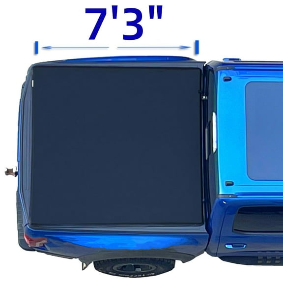 Mamoru Soft Roll Up 7'3" Truck Bed Cover Compatible for 1982-1993 Chevrolet S10 | 1982-1990 GMC S15 | 1991-1993 GMC Sonoma Vinyl Tonneau Cover | Fleetside