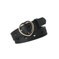 thumbnail image 1 of Ceinture en Cuir PU pour Femmes Ceinture de Mode Réglable pour Pantalon Robe de Soirée Noire, 1 of 9